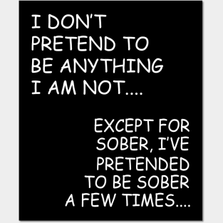 Sober W/B Posters and Art